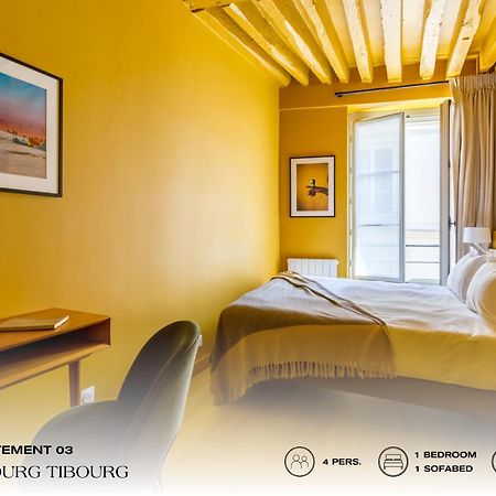 Апартаменты Beauquartier - Marais, Bourg Tibourg Париж Экстерьер фото