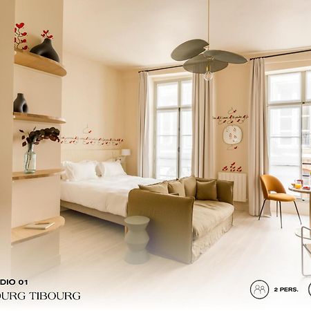 Апартаменты Beauquartier - Marais, Bourg Tibourg Париж Экстерьер фото