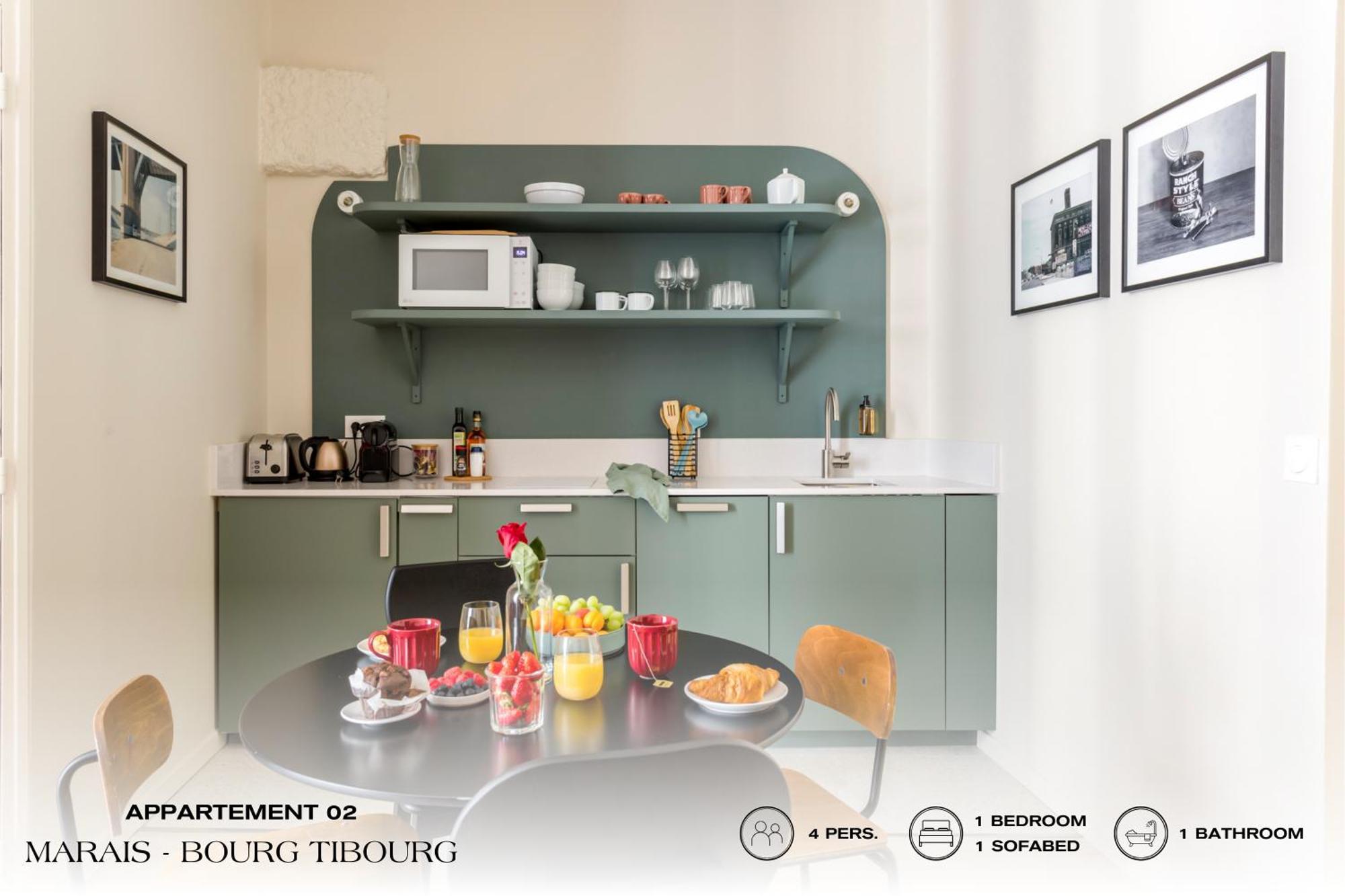 Апартаменты Beauquartier - Marais, Bourg Tibourg Париж Экстерьер фото