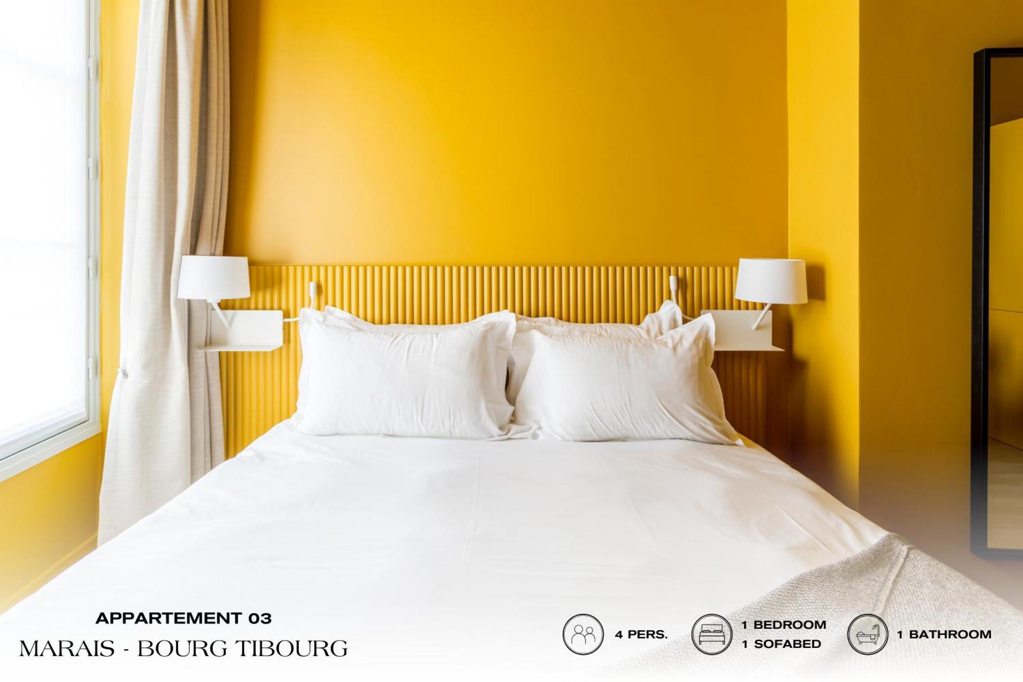 Апартаменты Beauquartier - Marais, Bourg Tibourg Париж Экстерьер фото