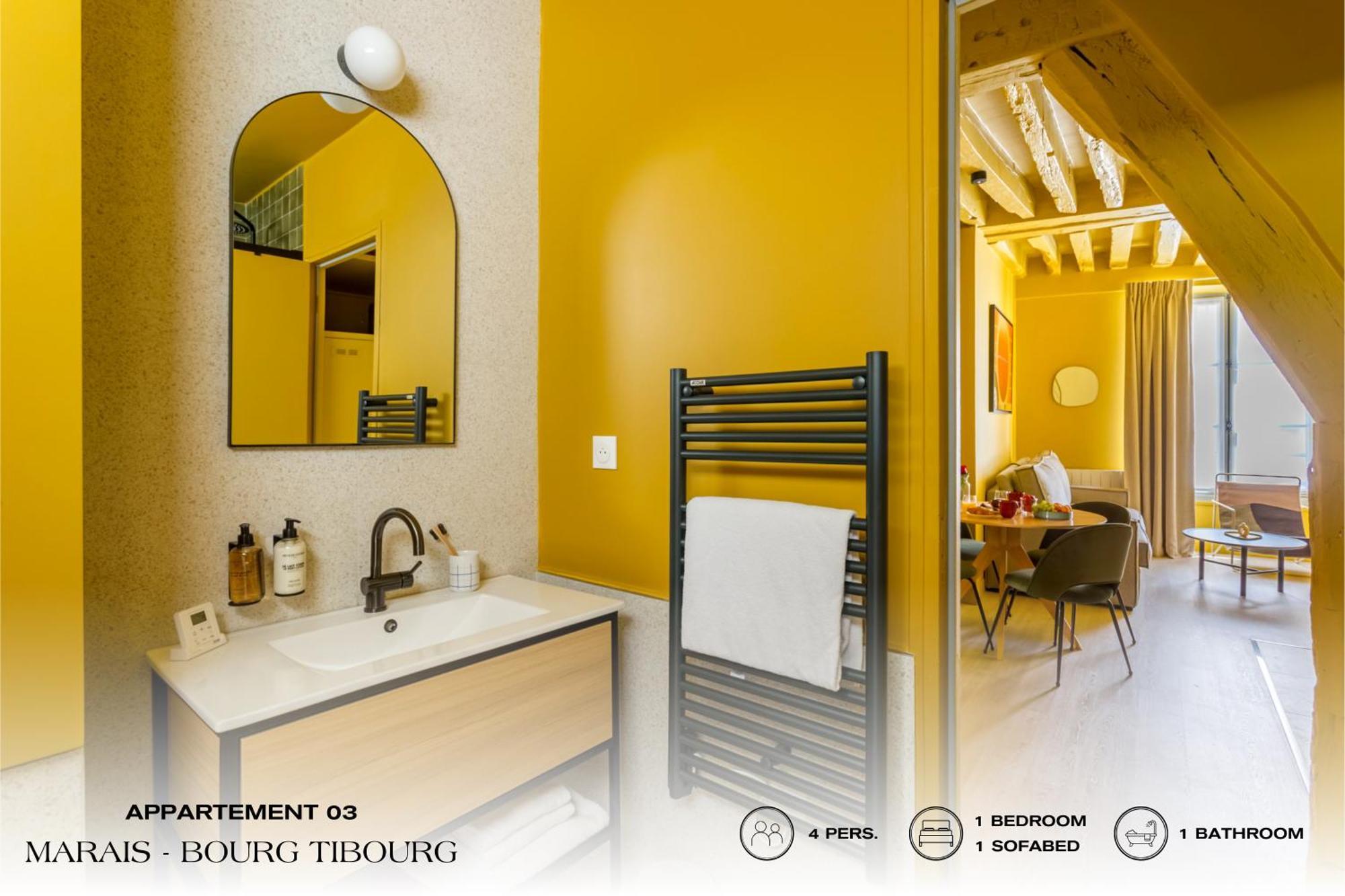 Апартаменты Beauquartier - Marais, Bourg Tibourg Париж Экстерьер фото
