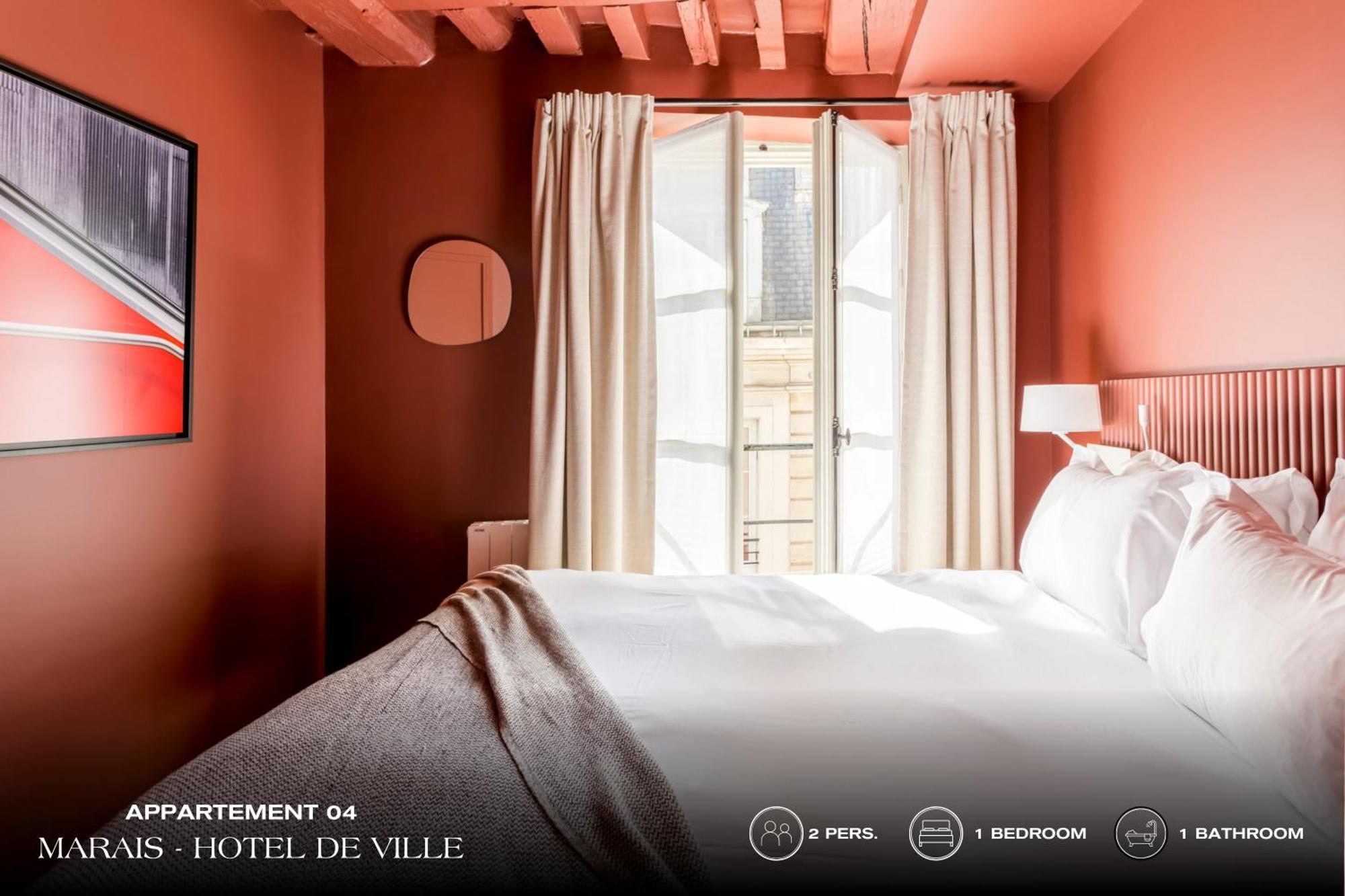 Апартаменты Beauquartier - Marais, Bourg Tibourg Париж Экстерьер фото