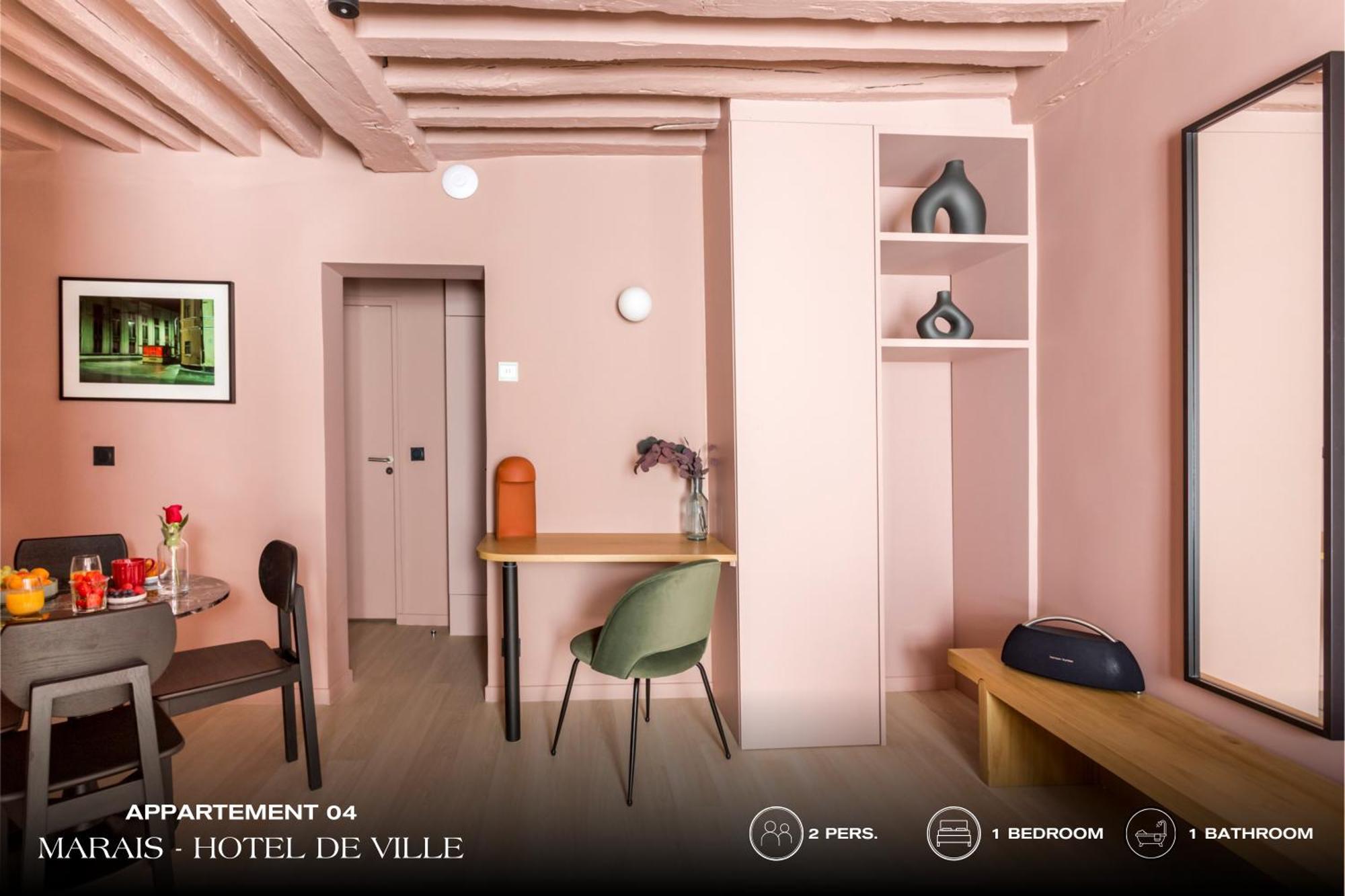Апартаменты Beauquartier - Marais, Bourg Tibourg Париж Экстерьер фото